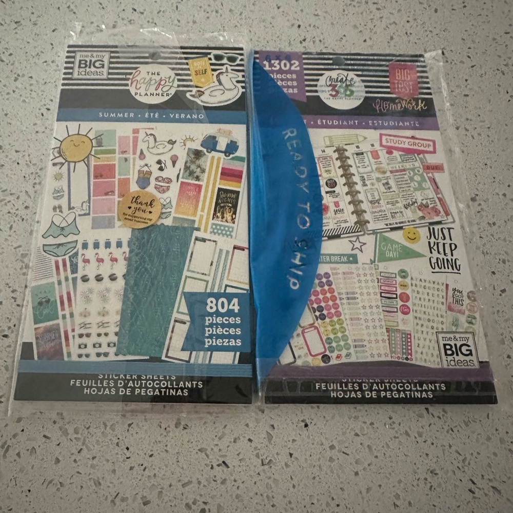 Happy Planner Sticker Bundle Packs 2106 Pieces New
